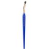Bdellium Tools Pennello professionale per il trucco, a ventaglio triangolare dorato 730, con fibre sintetiche vegane e morbide, per l'applicazione del mascara (blu, 1 pezzo)