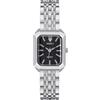 ManChDa Orologi da donna - Orologio da donna con quadrante quadrato, cinturino in acciaio inox, orologio analogico al quarzo alla moda, regalo per mamma, fidanzata, zia, Aa-c, Nero, Quadrato, Bracciale