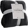 TASTHROW Nero Coperta Pile Blanket 150 x 200 cm