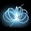Balabaxer Filo Elettroleminescente Bianco, 5 m Luci al Neon con Riduzione del Rumore, Filo El Neon Portatile per Feste, Halloween, Decorazione Fai Da Te