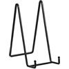DIDUDIDU Supporto Cavalletto Espositore Porta Piatti - da Esposizione - 20,5 cm per Tavolo - in Ferro per Piatto Decorativo | Foto | Cornice | Libri | Carte | CD - Nero