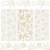 WANDIC 3 fogli di adesivi trasferibili da strofinare, motivo foglia d'acero dorato, forte adesione per scrapbooking, mobili, finestre, 15 x 30 cm