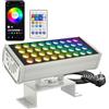 Yotivki Faretto LED da Esterno RGB, Controllo Smart APP&RF, 16 Milioni di Colori RGBCW, Temperatura Regolabile 2700K-6500K, Controllo Vocale, 50 Modalità Scene, Funzione Timer, Facile da Installare