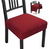 BalladHome Coprisedie 4 Pezzi Coprisedia Elasticizzato Universale Jacquard Coprisedie per Sedia Fodere per Sedie da Cucina Lavabili Removibili Coprisedia Seduta per Hotel Ristorante (Bordeaux, 4 Pezzi)-QB