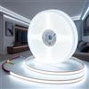 FactorLED Striscia LED COB 24V 5M 60W (12W/m), Luminosità Regolabile Alta 6000lm lineari ad alta densità 320 LED/m, IP20 per Interni, Luci LED per soggiorno, camera da letto, soffitto (Luce naturale