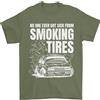 Gildan Burning Pneumatici Auto Drifting T-Shirt 100% Cotone