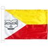 AZ FLAG Bandiera Nautica Isole Marchesi 45x30 cm Anelli Plastica | Uso esterno e nautico bandiera nautica della Polinesia francese con anelli in plastica poliestere a rete