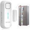 DAYTECH Allarme per porta congelatore con ritardo 1/2/3/4 minuti quando lasciato aperto campanello finestra Chiudi porte Promemoria Allarme porta frigorifero da 0 a 120 dB per frigorifero, casa,