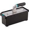 MIVOS Set di Frattazzi con manico staccabile e scatola per il trasporto - 6, 8, 10, 12 mm, Tipo U, tipo Tiger - 6 Frattazzi dentati - Frattazzi in acciaio inox con impugnatura morbida - Cazzuola