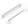 Goldenwarm 10 Maniglie per Armadi e Porte da Cucina, Colore Bianco, 160 mm, per Mobili