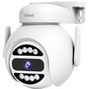 OBA SRIHOME SH047 4MP Rete WiFi a Doppia Banda, Fotocamera di Sorveglianza PTZ, Inseguimento Movimento, Visione Notturna, IP66 Impermeabile, Audio 2-Way, Tutela Della vita Privata, Uso Interno/Esterno