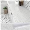 VEELIKE Carta da Parati Granito Bianco Carta Adesiva Marmo Granito Pellicola Adesiva Impermeabile Controsoffitto Paraschizzi Cucina Muro Adesivo Bagno Rivestimento Parete Vinile Adesivo 40cmx300cm