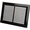 LIRAST 250x170mm Nera Griglia di Ventilazione in Plastica - Griglie D'Aerazione