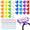 Summerbrite 36 Pezzi Etichette per Cavi, con 40 Etichette Adesive Colorate