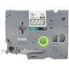 BROVACS 1 confezione di nastro laminato bianco su trasparente, compatibile con stampanti Brother P-Touch TZ 135 TZe 135 12 mm 1/2 OPA4135