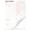 Ruby Ashley Agenda giornaliera - Blocco per lista delle cose da fare, agenda da 100 giorni, stampata su entrambi i lati, meno sprechi. Planner di lavoro per cose da fare oggi. Planner per la produttività di Ruby
