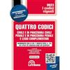 La Tribuna Quattro codici. Civile e di procedura civile. Penale e di procedura penale. 2/2023