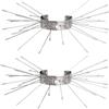 ISOTRONIC protezione martore repellente pluviali grondaie alberi gatti procioni adattabile casa tetto 2 pezzi efficace barriera dissuasore esterno difesa stop animali sicurezza giardino montaggio
