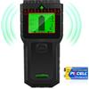 aquota Rilevatore di perni da parete, 8 in 1, con display LCD e allarme audio, rivelatore di fili per pareti, legno, filo AC, borchie metalliche, cavi, travetti, tubi, rilevazione (nero)