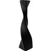 Generic Vaso alto e sottile in ceramica, 40,9 x 10,9 cm, vaso bianco creativo decorativo alto vaso in ceramica, moderno decorazione per la casa, nero