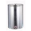 SANSONE Contenitore Alimenti in Acciaio Inox con Tappo Serbatoio per Vino Olio Acqua 100 Lt