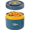 Tissting Termos per Alimenti, Contenitore Termico 550ml, Contenitore per Pranzo in Acciaio Inossidabile con Coperchio Contenitori per Conservazione Degli Alimenti Scatole Picnic (Mantieni caldo, Blu oceano)