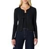 Amazon Essentials Completo Cardigan e Top a Costine con Spalline Rimovibili, Vestibilità Aderente Donna, Bordeaux Marrone Righe, XL