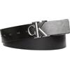 Calvin Klein Jeans Cinture da uomo MNGRM PLQ BCKL 35MM LV04G7026G, grigio (nero/grigio granito/canna di fucile opaco), 90, Grigio (nero/grigio granito/canna di fucile opaco), 90 cm