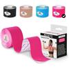 Mobiclinic®, Kinesiotape, Benda Elastica Autoadesiva, 5m x 5cm, Tape Sportivo, Alleviamento del Dolore Muscolare, Bendaggio Kinesiologico, Diverse Zone, Nastro, Face Taping Viso, Rosa