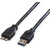 ROLINE Cavo USB 3.0, A Maschio/Micro b Maschio 0,15m