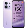XIAOMI Redmi 15C 5G, Smartphone 4+256GB, Display 6,9 120Hz, MediaTek Dimensity 6300, processore 5G, Dual camera AI 50MP, Mega batteria da 6000mAh, Garanzia 2 anni, Viola, Caricabatterie non incluso