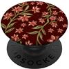 Floral red watercolor lovers Floreale rosso acquerello fiori PopSockets PopGrip Intercambiabile