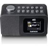 Lenco CR-625BK Radiosveglia con DAB+/FM, display a colori da 2,4, dimmerabile, doppio allarme, sleeptimer, funzione snooze, memoria 30 trasmettitori, AUX-In, nero