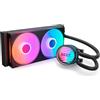 NZXT Kraken Core 240 RGB - Dissipatore AIO a liquido per CPU - Radiatore 240 mm - Ventola a telaio singolo 240 mm - Compatibile con Intel® LGA 1851/1700/1200/115X e AMD® AM5/AM4 - Nero