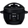 Instant Pot Multicooker, 3.8L 7-in-1 Pentola a Pressione, Vaporiera, Scaldavivande in Acciaio Inossidabile Spazzolato, Adatta a Cucinare Riso, Zuppa, Verdura e Yogurt a Cottura Lenta, Nero