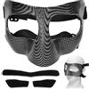 SQAQS Visiera Protettiva per Naso Resistente Agli Urti, Protezione per Naso per Naso Rotto, Maschere Protettive con Imbottitura, Protezione viso Regolabile Adatto agli Adolescenti per Softball Basket