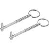 PATIKIL 316 Spilla di Rilascio Rapido in Acciaio Inossidabile 2pz Perno Superiore Bimini Utilizzabile Lunghezza 2,63, Lunghezza Totale 3, Dia 0,2 per Barche Ponte Bimini Top
