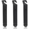 Prasacco 3 leve portatili per pneumatici di biciclette, in plastica nera, strumenti di riparazione per pneumatici di biciclette (10,5 x 1,7 cm)