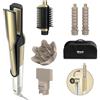 Shark Glam Multi-styler per ricci definiti, onde strepitose e un liscio perfetto con ceramica a temperatura controllata, tecnologia Gloss-Lock e 5 accessori per lo styling tra cui Silki, Glossi
