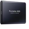 Generico SSD portatile ad alta velocità - SSD esterno da 1050 MB, ultrasottile e antiurto, compatibile con PC, Mac, Android, iPhone, iPad - Disponibili da 8 TB/16 TB/32TB/64TB/128TB(nero)