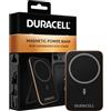 Duracell Powerbank magnetico 5000mAh Compatibile con Magsafe Powerbank wireless a ricarica rapida con supporto ribaltabile Batteria esterna sottile per iPhone, iPad, Android, Samsung e Airpods