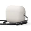 elago Cover Liquid Hybrid per AirPods Pro 3 | Con Cinturino Portatile, Ricarica Wireless, Antiurto, Protezione a Triplo Strato (Pietra)