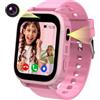 Ruopoem 4G Smartwatch Bambini, Smartwatch per Bambini con GPS Videochiamate Chiamate Telefono, Orologio GPS Bambino SOS IP68 Fotocamera Modalità Scuola Giochi Sveglia Regalo per Ragazzo Ragazza