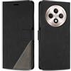 SONWO Cover per Oppo Reno12 F 5G / 4G / Oppo Reno12 FS 5G, Flip Custodia in PU Pelle, Cover a Libro Portafoglio con Slot per Schede e Supporto Stand per Reno12 F 5G / 4G / Reno12 FS 5G, Nero