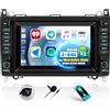 OiLiehu 2G+64G Android 13 Autoradio con Schermo 7 pollici per Mercedes-Benz Classe A W169/Classe B W245/Viano/Vito W639/Sprinter W906 Carplay Android Auto Autoradio con WiFi/GPS/Bluetooth/FM RDS/EQ/SWC