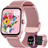 Doomixs Orologio Smartwatch Donna Fitness Watch: 1.83 Schermo Smart Watch con Chiamate Bluetooth Risposta Vivavoce 100+ modalità Sport Frequenza Cardiaca da Polso Activity Tracker Contapassi per Android iOS