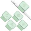 FINTIE 4 Pezzi Portapenne Autoadesivo Compatibile con Apple Pencil Pro, Apple Pencil (USB-C) & 2a/1a Gen e Penna Stilo - Elastico Pen Holder per Tablet, Notebooks, Calendario, Verde