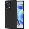 NEW'C Cover per Xiaomi Redmi Note 12 Pro in custodia silicone ultra sottile nero [Ultra Leggera]