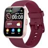 aeac Smartwatch Donna Orologio, 1,8 Smartwatch Chiamate Risposta Vivavoce, Alexa Integrato Cardiofrequenzimetro SpO2 Sonno, Contapassi Orologio Fitness Notifiche 110 modalità Sport per Android/iOS