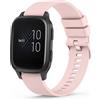 Tobfit Cinturino per Garmin Venu Sq Music, 20mm Cinturino in Silicone Sportivo per Garmin Venu Sq 2 Music/Venu Sq 2 /Venu Sq/Venu/Venu 2 Plus (1Rosa)